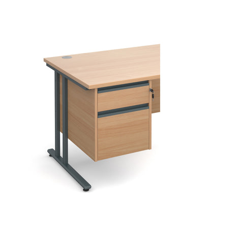 Pedestals 2 drawer fixed pedestals with finger pulls