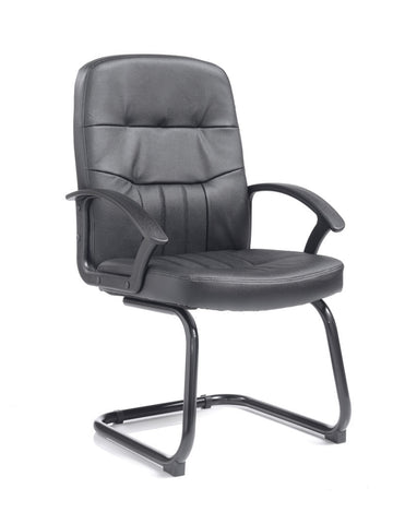 Executive & managers seating Cavalier leather faced visitors chair