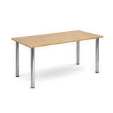 Deluxe radial leg meeting tables - Rectangular chrome leg tables