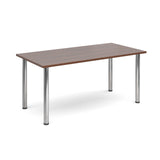 Deluxe radial leg meeting tables - Rectangular chrome leg tables