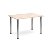 Deluxe radial leg meeting tables - Rectangular chrome leg tables