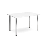 Deluxe radial leg meeting tables - Rectangular chrome leg tables