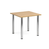 Deluxe radial leg meeting tables - Rectangular chrome leg tables