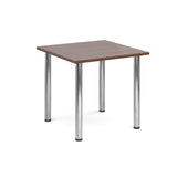 Deluxe radial leg meeting tables - Rectangular chrome leg tables