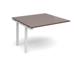 Bench boardroom tables - Add on units  - White Leg