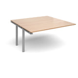 Bench boardroom tables - Add on units  - Silver Leg