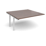 Bench boardroom tables - Add on units  - White Leg