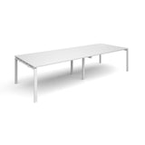 Bench boardroom tables - Rectangular boardroom tables - White Leg
