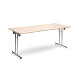 Deluxe folding leg meeting tables - Rectangular folding leg tables
