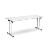 Deluxe folding leg meeting tables - Rectangular folding leg tables