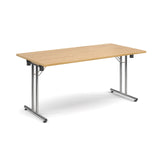Deluxe folding leg meeting tables - Rectangular folding leg tables