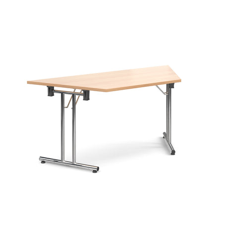 Deluxe folding leg meeting tables Trapezoidal folding leg tables