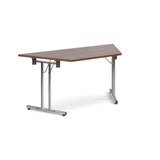 Deluxe folding leg meeting tables - Trapezoidal folding leg tables