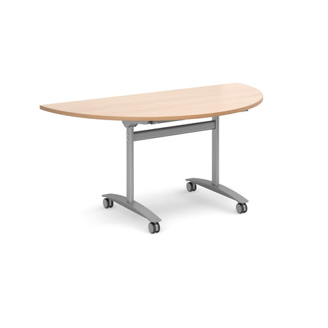Fliptop meeting tables Semi circular fliptop tables