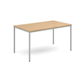 Flexi-tables - Rectangular flexi-table with silver frame -S