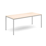 Flexi-tables - Rectangular flexi-table with silver frame -S