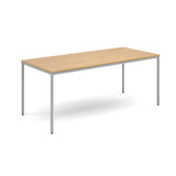 Flexi-tables - Rectangular flexi-table with silver frame -S
