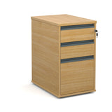 600mm deep desk high pedestal with finger pulls