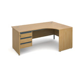 Maestro Ergonomic desks with 3 drawer pedestal