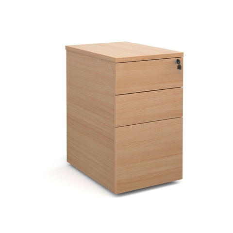 Pedestals 3 drawer desk high deluxe pedestal 600mm deep