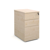 3 drawer desk high deluxe pedestal 600mm deep
