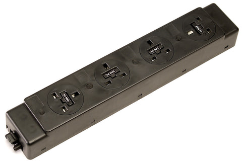 Cable & power management 4 x socket under desk power modules