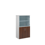 Standard combination units with wood and glass doors
