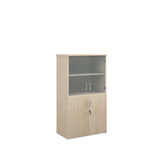 Standard combination units with wood and glass doors