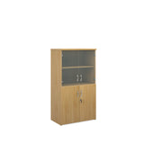 Standard combination units with wood and glass doors