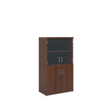 Standard combination units with wood and glass doors