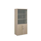 Standard combination units with wood and glass doors