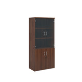 Standard combination units with wood and glass doors