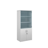 Standard combination units with wood and glass doors