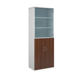 Standard combination units with wood and glass doors