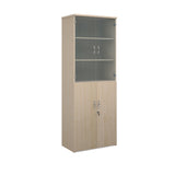 Standard combination units with wood and glass doors