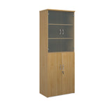 Standard combination units with wood and glass doors