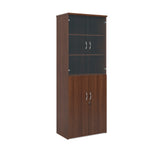 Standard combination units with wood and glass doors