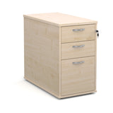 Desk high pedestal with silver handles 800mm deep