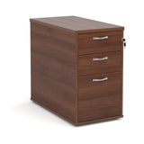 Desk high pedestal with silver handles 800mm deep
