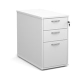Desk high pedestal with silver handles 800mm deep