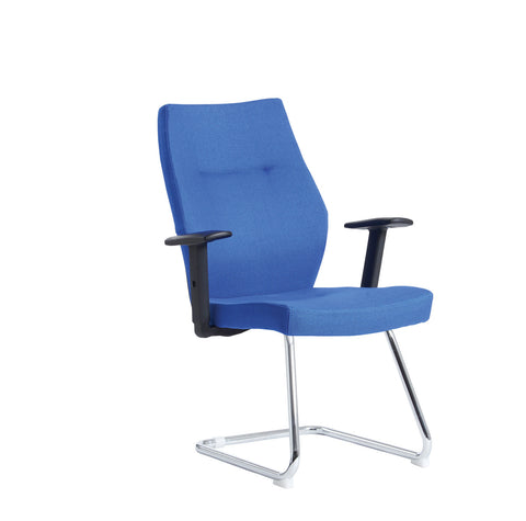 24hr & ergonomic seating  Sefton fabric visitors chair