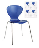 Café chairs Sienna one piece shell chair