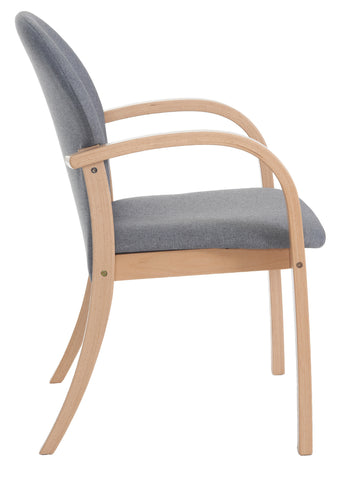 Conference & meeting seating  Tamar wooden seating with double arms