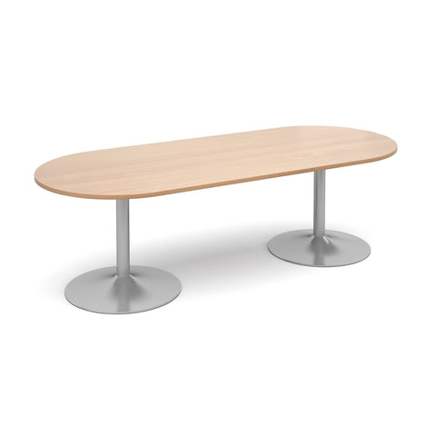 Trumpet base Radial end boardroom tables