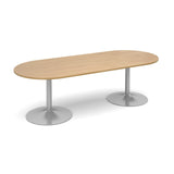 Trumpet base - Radial end boardroom tables