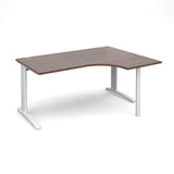 TR10 - Right hand ergonomic desks - White Leg