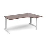 TR10 - Right hand ergonomic desks - White Leg