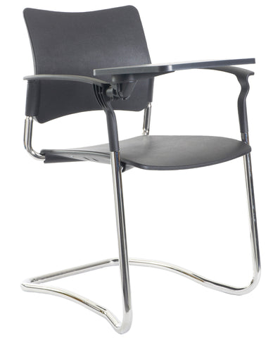 Conference & meeting seating  Unison C cantilever frame with writing tablet