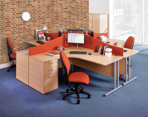 Desktop screens Wave desk mounted screens