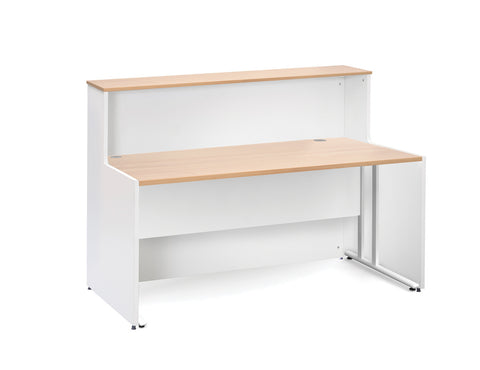 Welcome reception Reception with maestro 25 wl cantilever straight desk